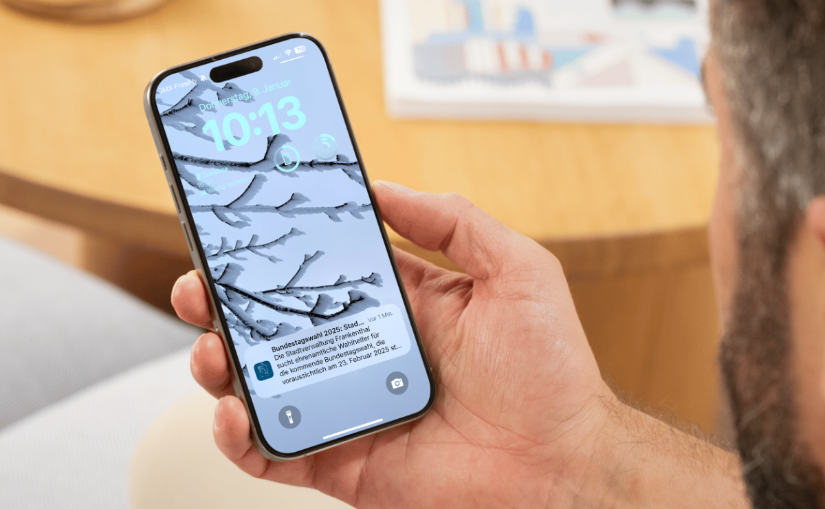 Per Push-Nachricht hat Frankenthal auf die Suche nach ehrenamtlichen Wahlhelfern aufmerksam gemacht.